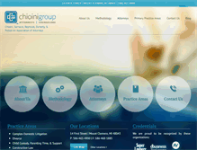 Tablet Screenshot of chioinigroup.com